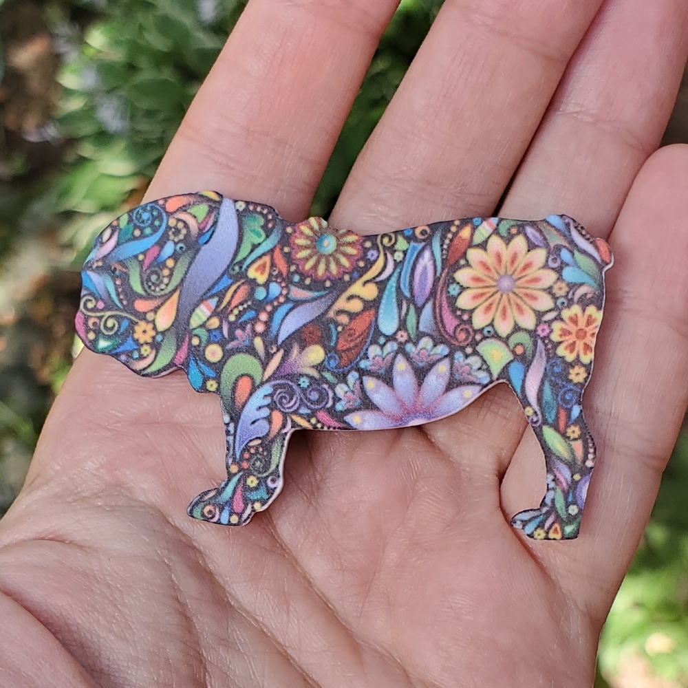 NWOT Pug Rainbow Pin - Picture 4 of 8
